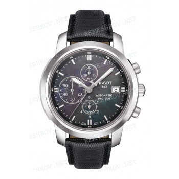 Ремешок для часов Tissot 20/18 мм, черный, теленок, стальная клипса, PRC 200 (T014.427)