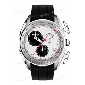 Ремешок для часов Tissot, черный, резиновый, стальная клипса, T-RACINGBGR (T018.617)
