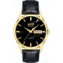 Ремешок для часов Tissot 20/18 мм, черный, имитация крокодила, желтая клипса, VISODATE (T019.430)