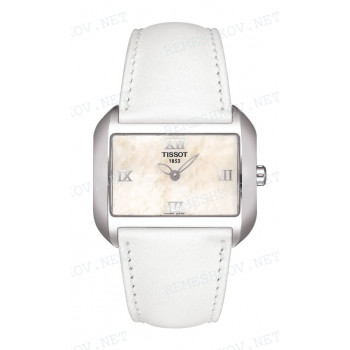 Ремешок для часов Tissot 22/18 мм, белый, теленок, стальная клипса, T-WAVE (T023.309)