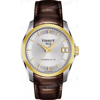 Ремешок для часов Tissot 18/16 мм, LEATHER, BROWN MOP (T035.207)