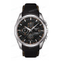 Ремешок для часов Tissot 24/22 мм, черный, XL, теленок, оранжевая прострочка, интегрированный, без замка, COUTURIER (T035.627, T035.614)