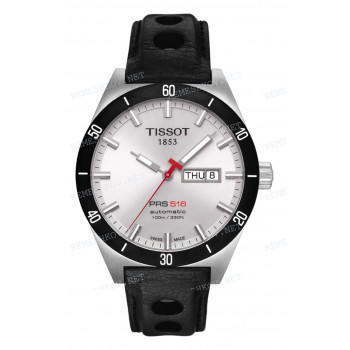 Ремешок для часов Tissot 20/18 мм, черный, теленок, с отверстиями, стальная клипса, PRS 516 (T044.430)