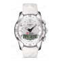 Ремешок для часов Tissot 21/18 мм, белый, теленок, интегрированный, без замка, T-TOUCH II (T047.220)