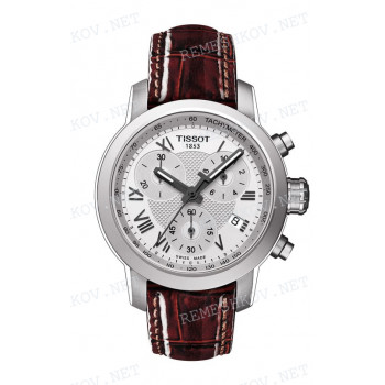 Ремешок для часов Tissot 16/14 мм, красный, имитация крокодила, стальная клипса, PRC 200 (T055.217)