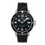 Ремешок для часов Tissot, черный, резиновый, интегрированный, стальная пряжка, SEASTAR1000 (T066.407)