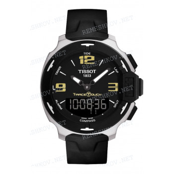 Ремешок для часов Tissot 19/19 мм, резиновый, черная пряжка, T-RACE (T081.420)