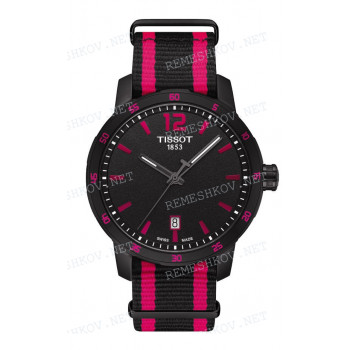 Ремешок для часов Tissot 19/19 мм, CLOTH, BLACK/CEREZA B/BLACK (T095.410)