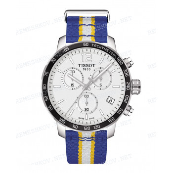 Ремешок для часов Tissot 19/19 мм, SYNTH, BLUE/YELLOW/WHITE (T095.417)