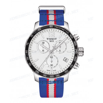 Ремешок для часов Tissot 19/19 мм, SYNTH, BLUE/WHITE/RED (T095.417)