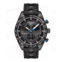 Ремешок для часов Tissot 20/20 мм, черный, резиновый, интегрированный, с отверстиями, PRS 516 (T100.417, T100.430)