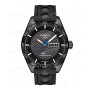 Ремешок для часов Tissot 20/20 мм, черный, каучук, интегрированный, с отверстиями, без замка, PRS 516 (T100.417, T100.430)