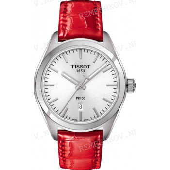Ремешок для часов Tissot 16/14 мм, LEATH., RED IMIT.ALLIG. (T101.210)