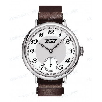 Ремешок для часов Tissot 19/19 мм, коричневый, теленок, NATO, HERITAGE (T104.405)