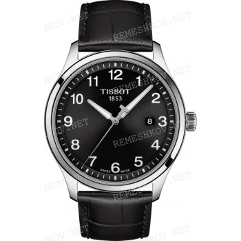 Ремешок для часов Tissot 22/22 мм, LEATH. BLACK IMIT.ALLIG. (T116.410)