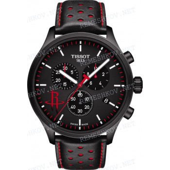 Ремешок для часов Tissot 22/20 мм, LEATHER, BLACK/RED (T116.617)