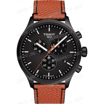 Ремешок для часов Tissot 22/22 мм, оранжевый, теленок, черная пряжка, CHRONO XL (T116.617)