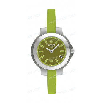 Ремешок для часов Tissot 6/6 мм, зеленый, теленок, стальная пряжка, SPICY (T311.261)