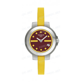 Ремешок для часов Tissot 6/6 мм, желтый, теленок, стальная пряжка, SPICY (T311.291)