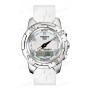 Ремешок для часов Tissot 20/18 мм, белый, теленок, титановая клипса, T-TOUCH (Z252) (T337.658)