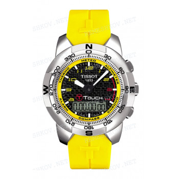 Ремешок для часов Tissot 20/20 мм, желтый, силикон, без замка, T-TOUCH NASCAR (Z253) (T337.868)