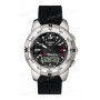 Ремешок для часов Tissot 20/20 мм, черный, резиновый титановая клипса полированная, T-TOUCH (Z253) (T337.898)
