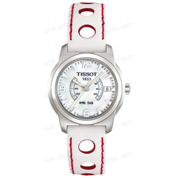 Ремешок для часов Tissot 14/12 мм, WHITE LEATHER STRAP XL (T341.751)