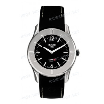 Ремешок для часов Tissot 20/18 мм, черный, теленок, без замка, SILEN-T (T401.426)