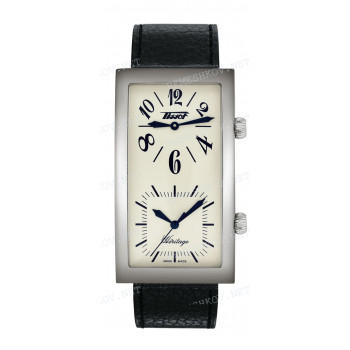 Ремешок для часов Tissot 20/18 мм, черный, теленок, стальная клипса, PRINCE (Z181) (T561.643, T561.622)