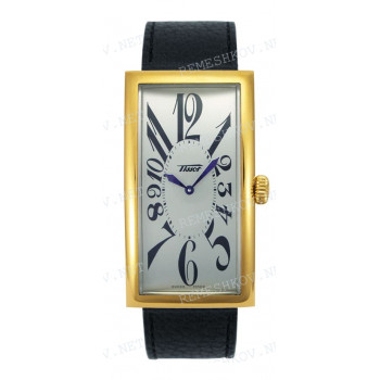Ремешок для часов Tissot 20/18 мм, черный, теленок, желтая клипса, PRINCE (T565.622)