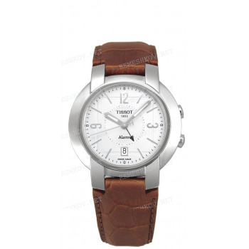 Ремешок для часов Tissot 23/18 мм, коричневый, имитация крокодила, с вырезом, стальная клипса, TXL&TXS BGR (T601.416)