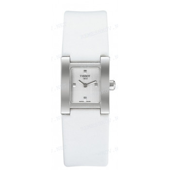 Ремешок для часов Tissot 20/20 мм, белый, теленок гладкий, без замка, LADY T02 (T631.155)
