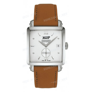 Ремешок для часов Tissot 20/18 мм, коричневый, теленок, без замка, HERITAGE 2005 (T661.819)