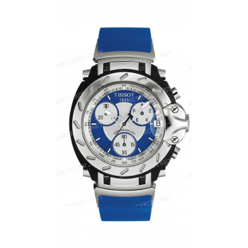 Ремешок для часов Tissot 20/20 мм, синий, резиновый, без замка, T-RACE, ICE-T (T372) (T011.417, T904.486)