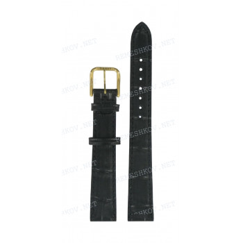 Ремешок для часов Tissot 14/12 мм, LEATHER STRAP BLACK (T675.225, T215.221, T215.121)