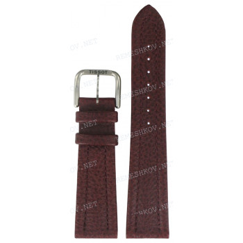 Ремешок для часов Tissot 22/18 мм, LEATHER STRAP RED, STEEL BUCKLE (T625.511)