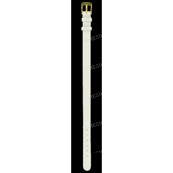 Ремешок для часов Tissot 10/10 мм, WHITE LEATHER STRAP (T713.138)