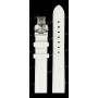 Ремешок для часов Tissot 15/14 мм, белый, имитация крокодила, стальная клипса, GENEROSI-T (T007.309)