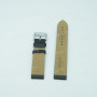 Ремешок для часов Tissot 19/18 мм, черный, белая прострочка, стальная пряжка (T049.410)