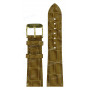 Ремешок для часов Tissot 21/18 мм, коричневый, имитация крокодила, желтая пряжка, NEW HELVETIA (H695) (T713.608)