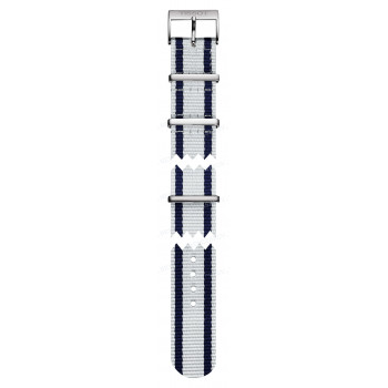 Ремешок для часов Tissot 19/19 мм, CLOTH, SILVER/BLUE (T095.410)