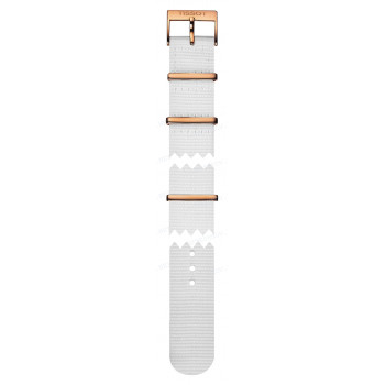 Ремешок для часов Tissot 19/19 мм, CLOTH, WHITE B/ROSA (T095.410)