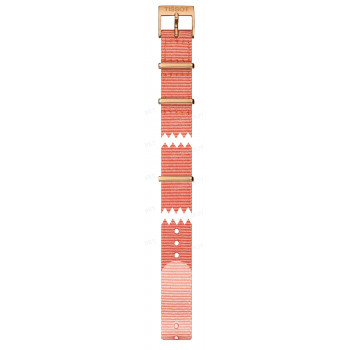 Ремешок для часов Tissot 15/15 мм, розовый, синтетика, розовая пряжка, EVERYTIME (T109.210)