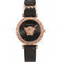 Ремешок для часов Versace VEDV00719, 16/16 мм, черный, кожа, без замка